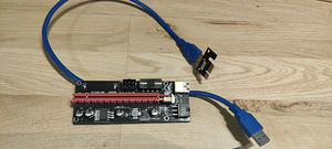 PCI x1 to x16 riser VER009S (1 foto / 2)
