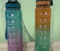 Цветные бутылки для питья 1л.