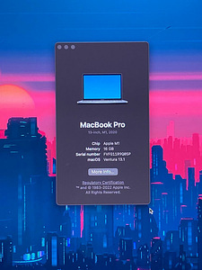 MacBook Pro M1 16GB (2020) RU 512 GB Space Gray (3 foto / 7)
