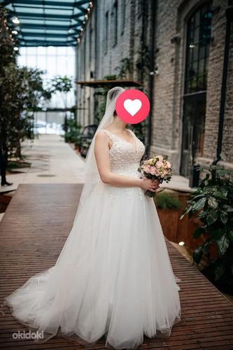 Свадебное платье + фата (фото #1)
