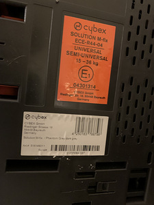 Автокресло Cybex solution M-fix 15-36 кг. (2 фото из 5)