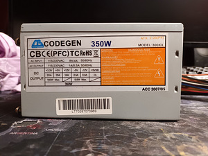 Продам блок питания (CODEGEN 350W) (1 фото из 5)