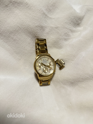 Armani Exchange Lady Banks Gold Plated Chronograph Watch