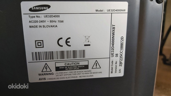 Samsung UE32D4000 teler (ilma puldita) (foto #3)