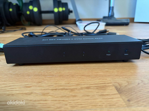 KVM Switch Techly DisplayPort/USB 2x1 Dual Head Video 4K * 3