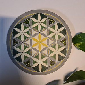 Uus hind! Mandala maal lõuendil, suurus 20 cm, käsitöö (1 foto / 4)
