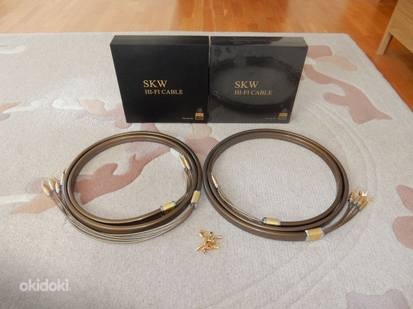 Акустические кабели SKW Bi-Wire 6N OCC, длина 3 м (фото #1)
