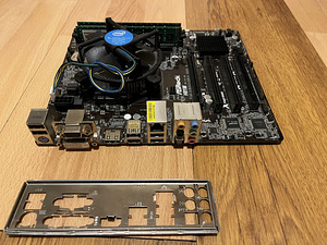 ASRock H81M emaplaat + CPU i5-4570 + mälu (1 foto / 2)