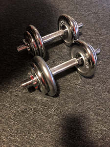 Hantlid 2*10 kg, metallist, reguleeritavad (2 foto / 2)