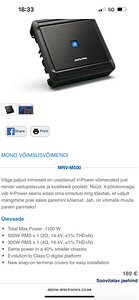 Alpine SBG1224BP + MRV-M500 (4 фото из 4)