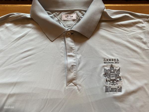 Светло-серая футболка-поло Cannes Mandelieu Golf Club - размер XL (фото #2)