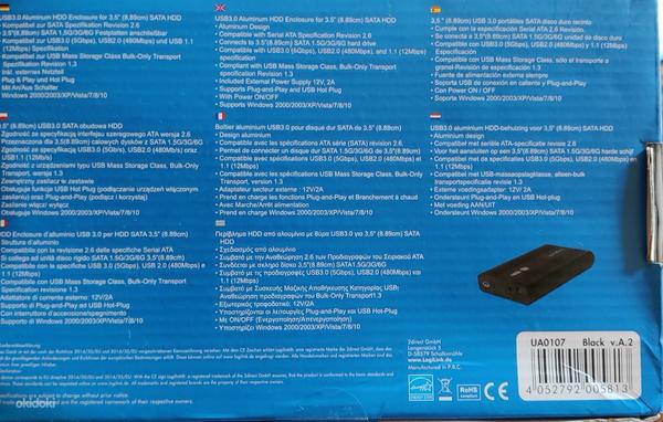 Корпус logiLink USB 3.0 для жестких дисков 3,5 дюйма (фото #1)