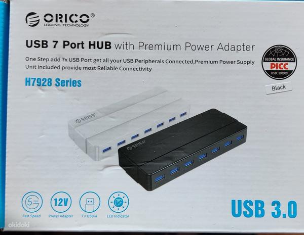 ORICO 7-портовый концентратор USB 3.0. (фото #1)