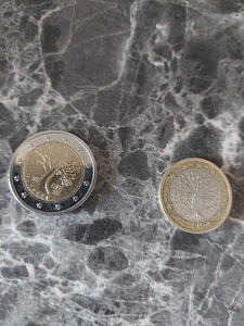 Продам монеты 1 2 Евро