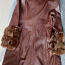 Пальто кожаное, с теплой подкладкой (фото #3)