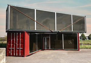 Lõpetamata 2-korruseline modernne moodulhoone (restoran) (2 foto / 15)