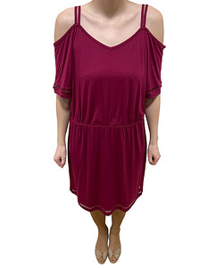 Tumepunane kleit, Tamaris (suurus: XL) (1 foto / 1)