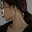 Korea stiilis 925 hõbedased kõrvarõngad (foto #3)