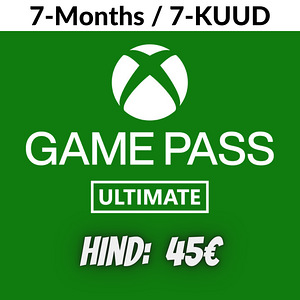 SOODNE! XBOX Game Pass Ultimate (7-kuud)