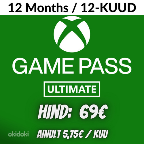 SOODNE! XBOX Game Pass Ultimate (12-kuud) (foto #1)