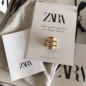 24kt kullast Zara kasutamata sõrmus originaalpakendis (2 foto / 7)