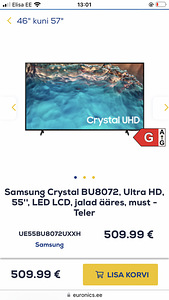 Samsung Crystal telekas. Ultra HD, 55'' LED LCD 4K (9 foto / 9)