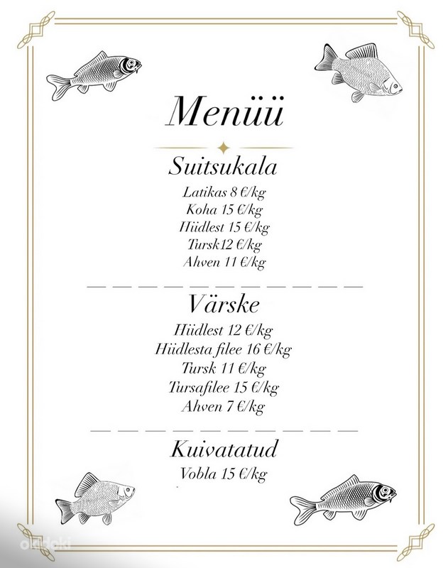 Свежая рыба из Чудского озера - Tallinn, Питание, кейтеринг – okidoki