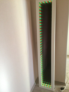 Infinity colored led mirror (3 foto / 5)