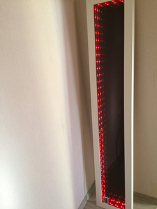 Infinity colored led mirror (4 foto / 5)