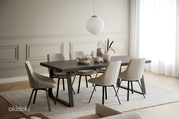 Söögilaud BROOKLYN 220×95, tumedapruun