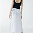 COS белая плиссированная юбка (фото #3)