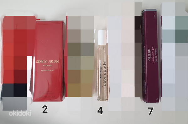 Minilõhnad 4-15ml (Armani, Kate Spade, Shiseido)