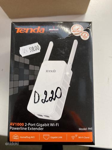 Tenda AV1000 Wi-Fi Power line Range Extender,2 Gigabit Ports (фото #1)