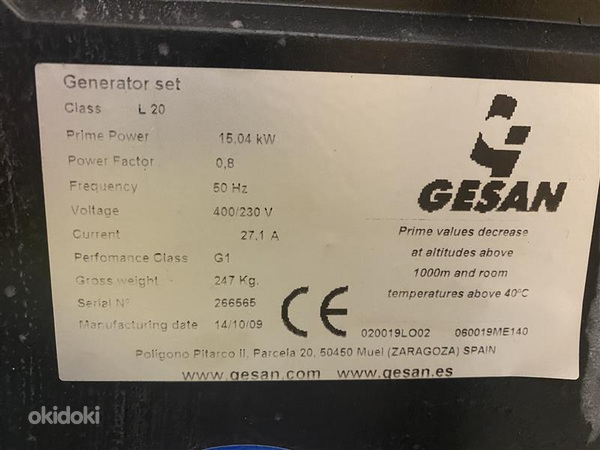 Дизельный генератор Gesan L 20 c АВР (фото #4)