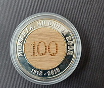 Tammepuidust medal Eesti Vabariik 100