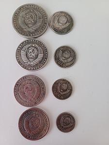 1956. aasta müntide koopiad, 8 tk (2 foto / 2)