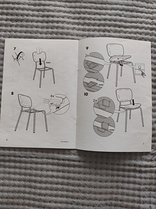 Стул KARLJAN, IKEA , съемная обивка (чехол) на молнии (6 фото из 7)