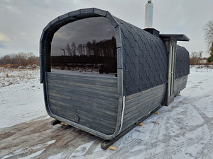 Panoraamsauna koos suure garderoobiga. (1 foto / 10)