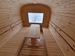 Panoraamsauna koos suure garderoobiga. (6 foto / 10)