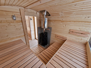 Panoraamsauna koos suure garderoobiga. (8 foto / 10)