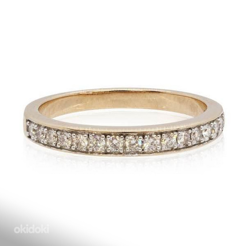 UUS Золотое кольцо, обручальное кольцо 585 16,8 мм 0,21 кара (фото #2)
