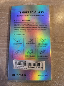 Защитное стекло Samsung z fold 3 2шт в упаковке