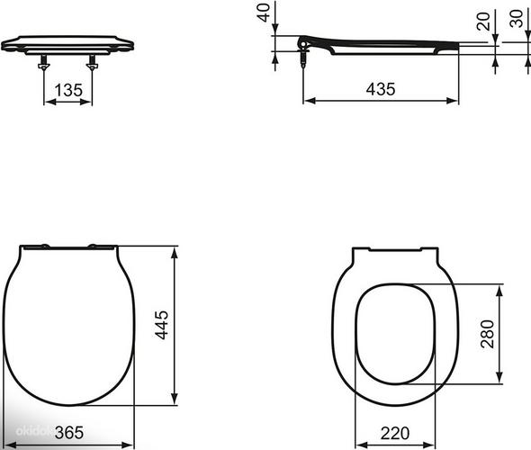 Туалетный стульчак Ideal Standard E036601 (фото #3)