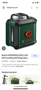 BOSCH UNIVERSALLEVEL 360 LED LASERLOOD (5 фото из 5)