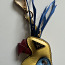 Prada Parrot Bird Leather Bag Charm Key Ring (foto #3)