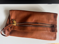 Tom Ford Caramel Tan Suede Leather Wrist bag