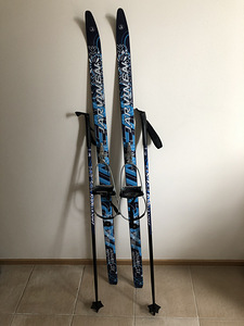 Laste suusad 130 ja kepid 95 cm (1 foto / 6)