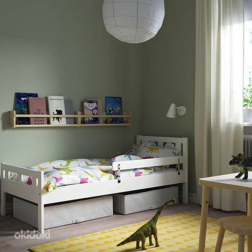Lastevoodi Ikea Kritter + madrats Underlig + piirded