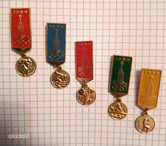 Olümpia-80 originaalmärkide komplekt