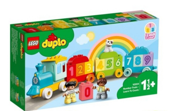 Lego duplo поезд с цифрами